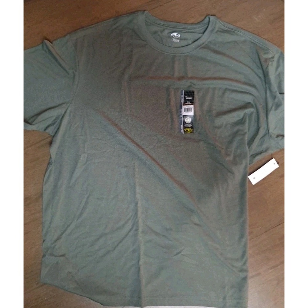 NWT Athletic Works Short Sleeve Moisture Wicking TShirt Flagstone Green Size 3XL